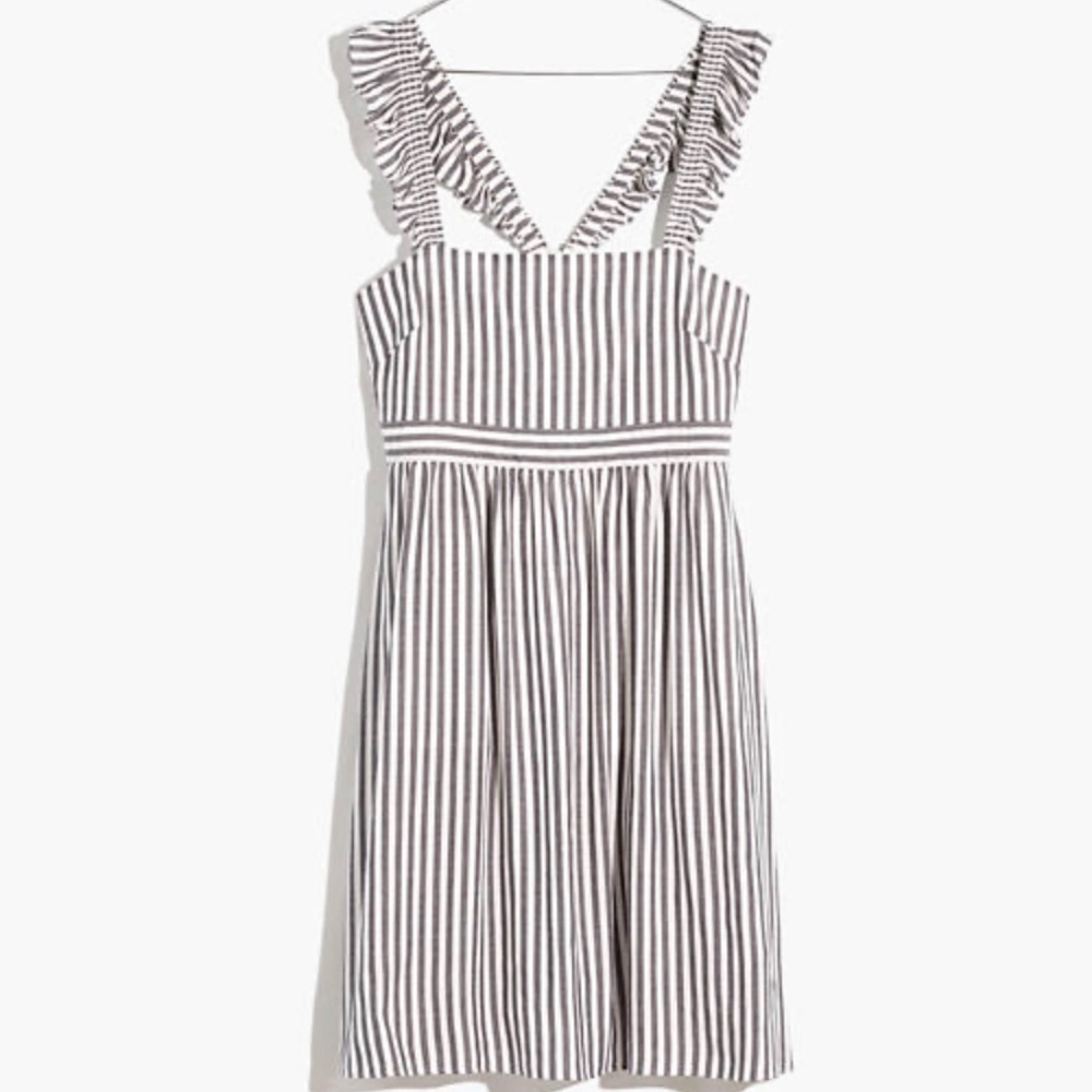 Madewell  ruffle strap empire waist dress